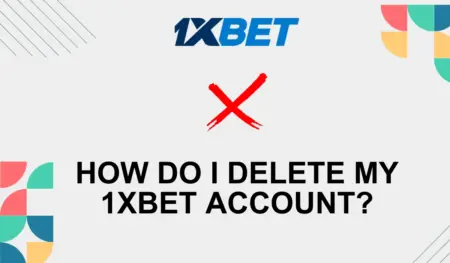 How do I delete my 1xbet account?