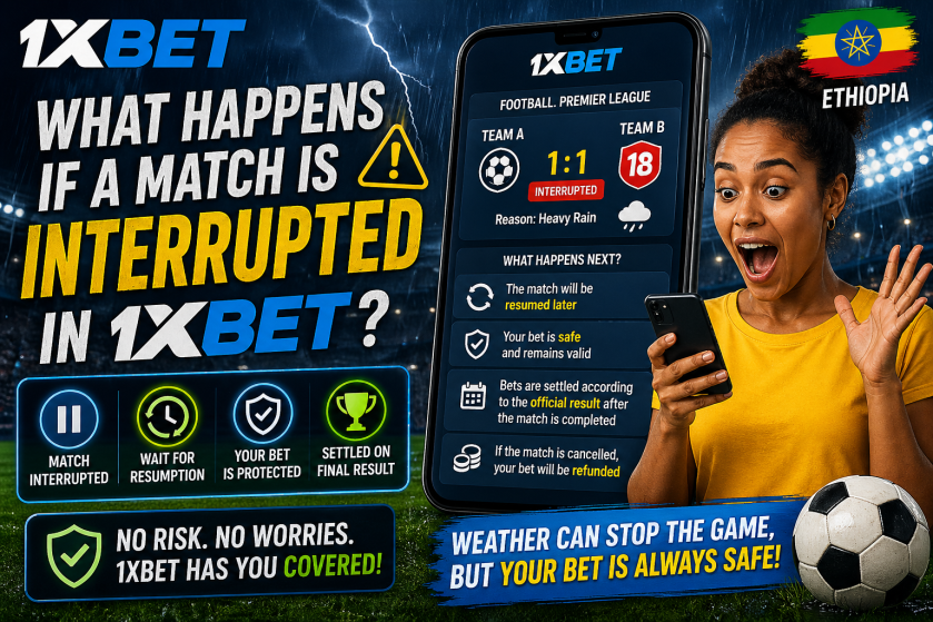 What Happens If a Match Is Interrupted in 1xBet?