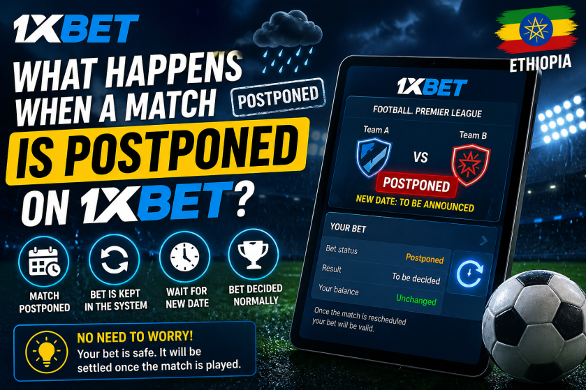 What Happens When a Match is Postponed on 1xBet?